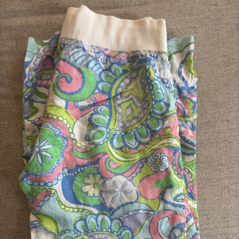 Lilly Pulitzer Multicolor Paisley Beach Pants - Picture 4 of 4